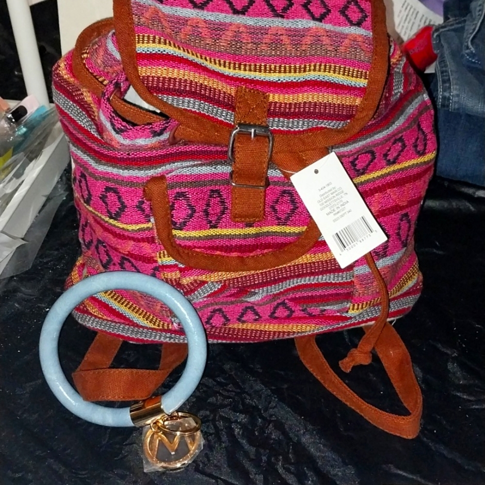 Nwt Mia. K and unbranded back pack 2fer